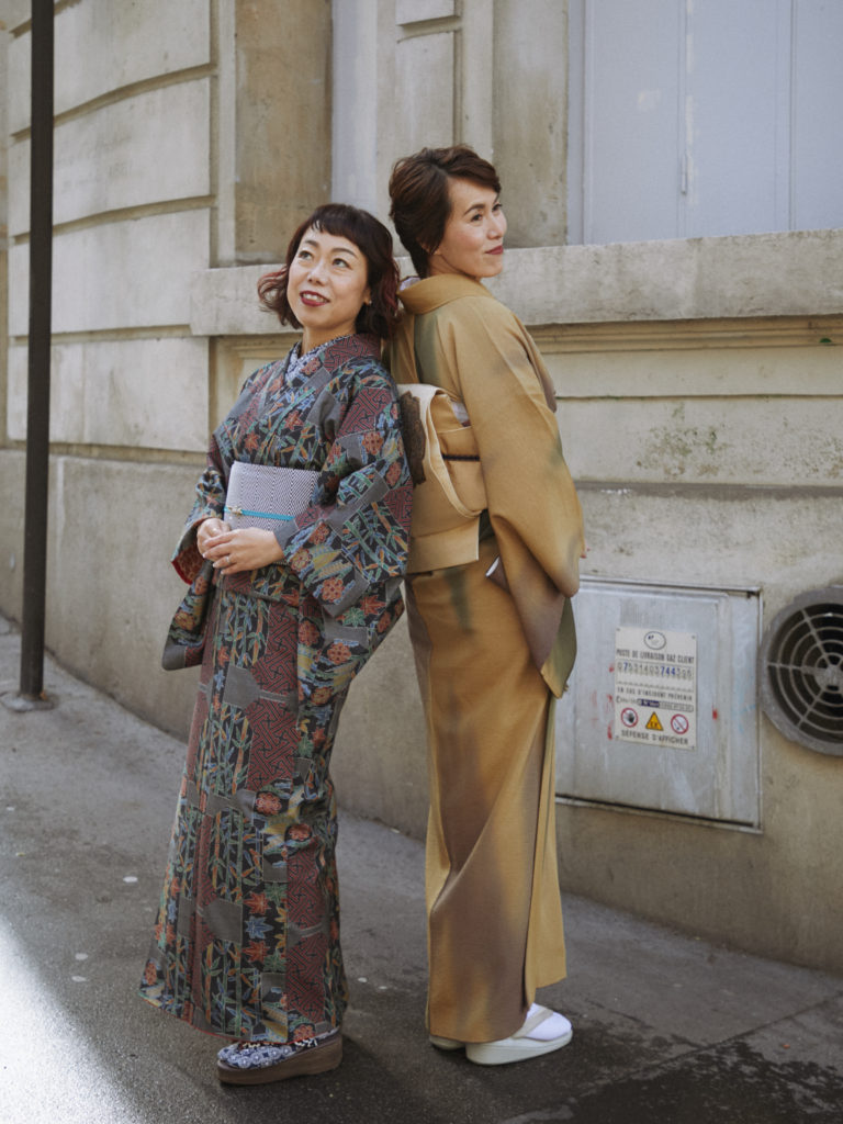 パリで着物撮影
