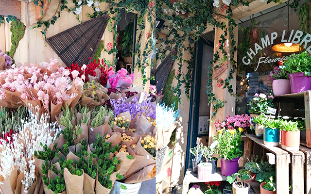 パリのお花屋さん